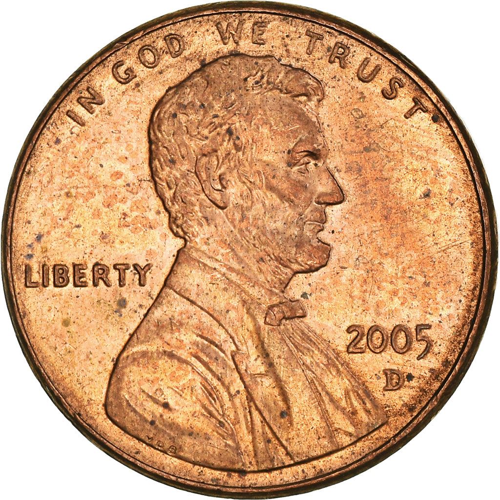 United States | American 1 Cent Coin | Lincoln Memorial | KM201b | 1983 - 2008