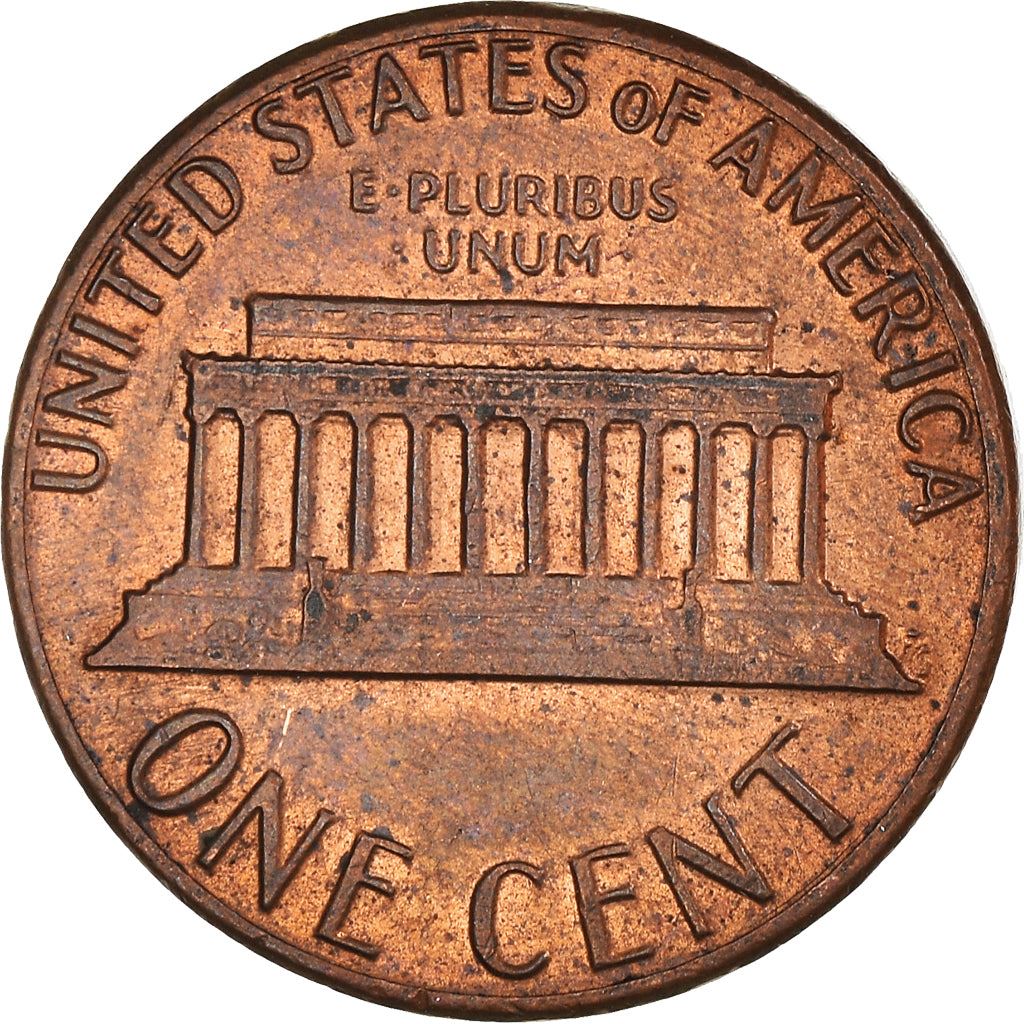 United States | American 1 Cent Coin | Lincoln Memorial | KM201b | 1983 - 2008