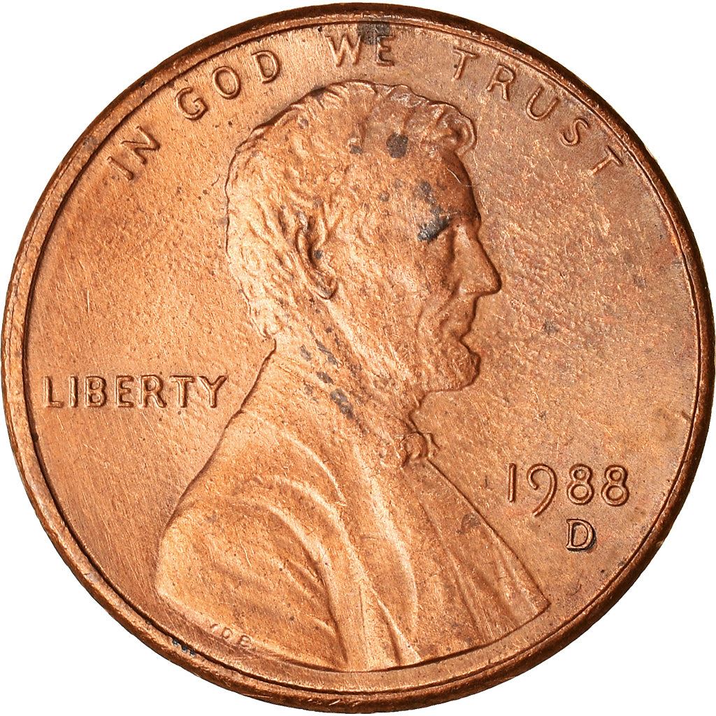 United States | American 1 Cent Coin | Lincoln Memorial | KM201b | 1983 - 2008