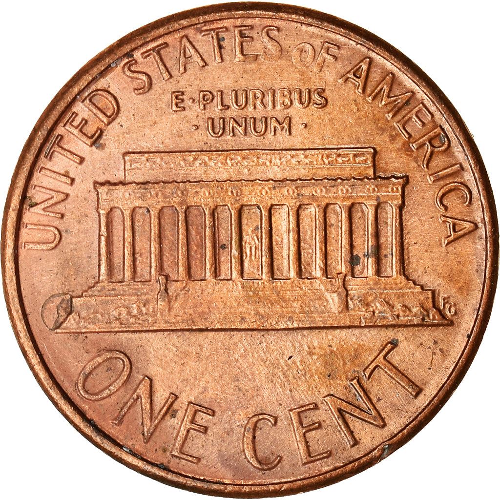 United States | American 1 Cent Coin | Lincoln Memorial | KM201b | 1983 - 2008