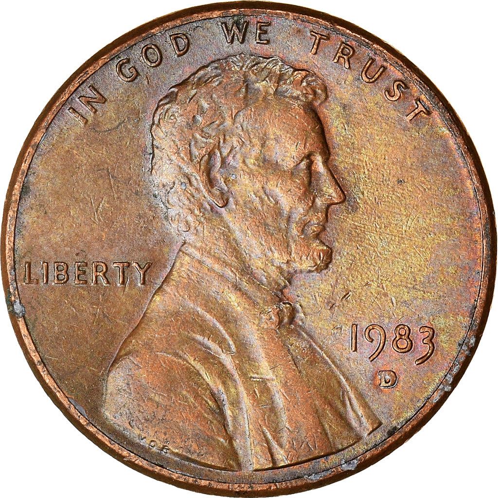 United States | American 1 Cent Coin | Lincoln Memorial | KM201b | 1983 - 2008