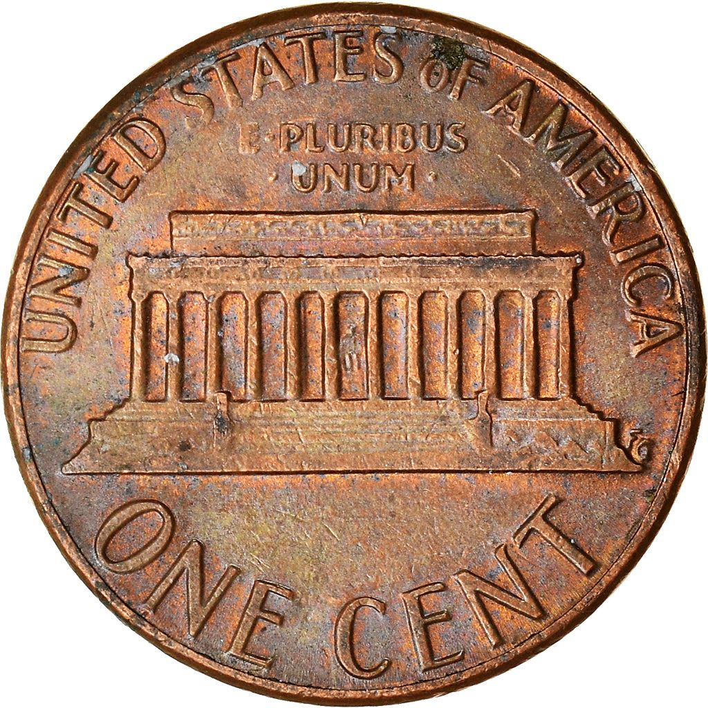 United States | American 1 Cent Coin | Lincoln Memorial | KM201b | 1983 - 2008