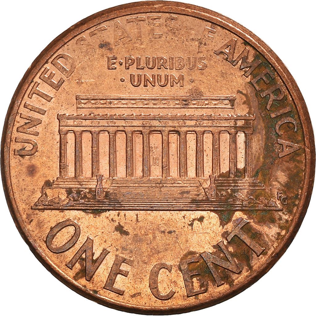 United States | American 1 Cent Coin | Lincoln Memorial | KM201b | 1983 - 2008