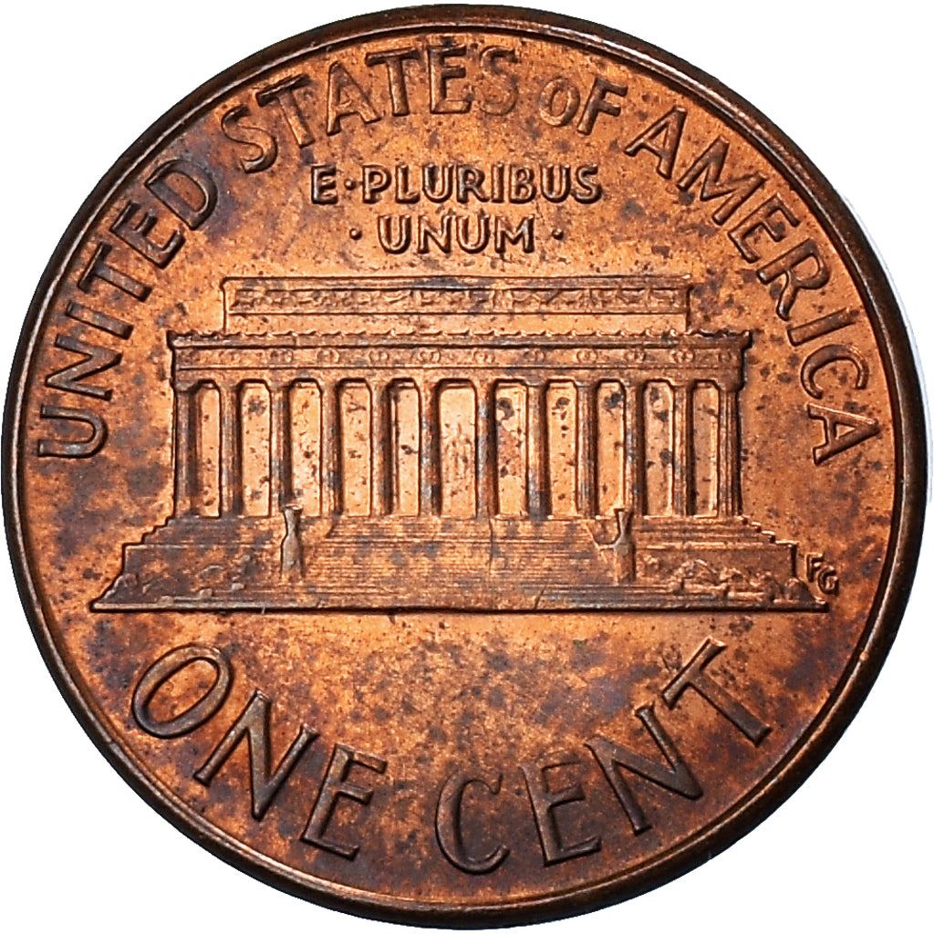 United States | American 1 Cent Coin | Lincoln Memorial | KM201b | 1983 - 2008