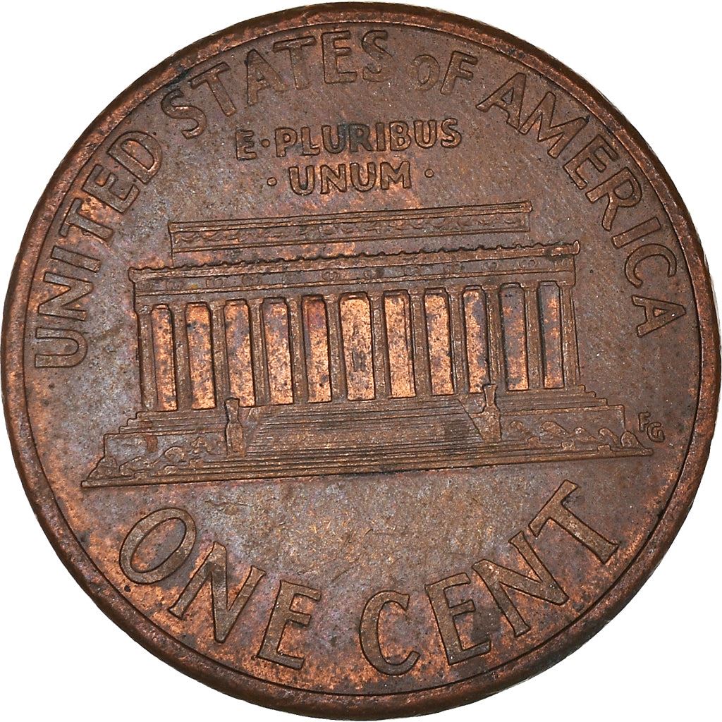 United States | American 1 Cent Coin | Lincoln Memorial | KM201b | 1983 - 2008