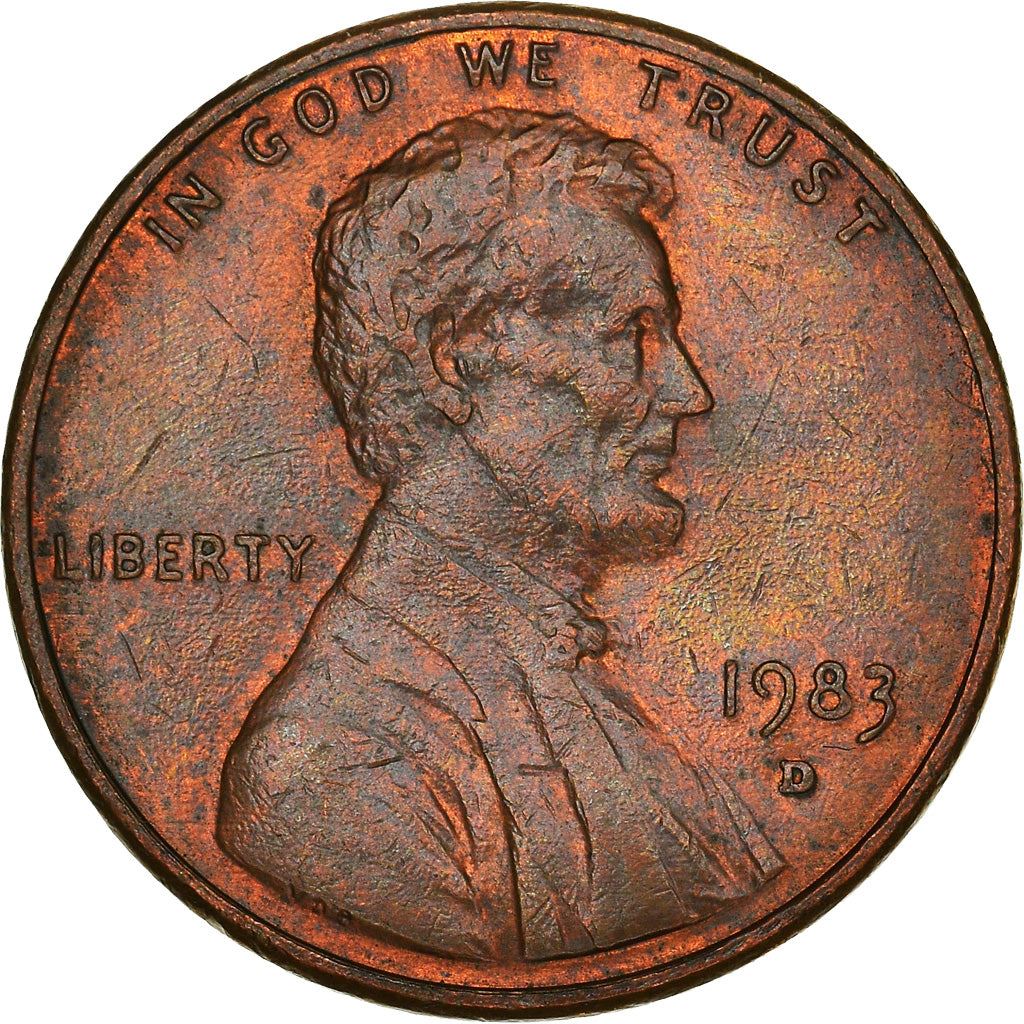 United States | American 1 Cent Coin | Lincoln Memorial | KM201b | 1983 - 2008