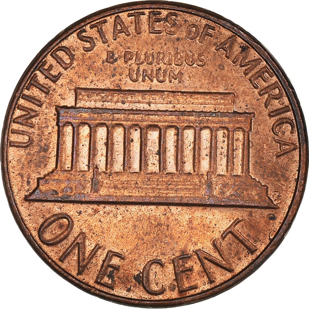 United States | American 1 Cent Coin | Lincoln Memorial | KM201b | 1983 - 2008