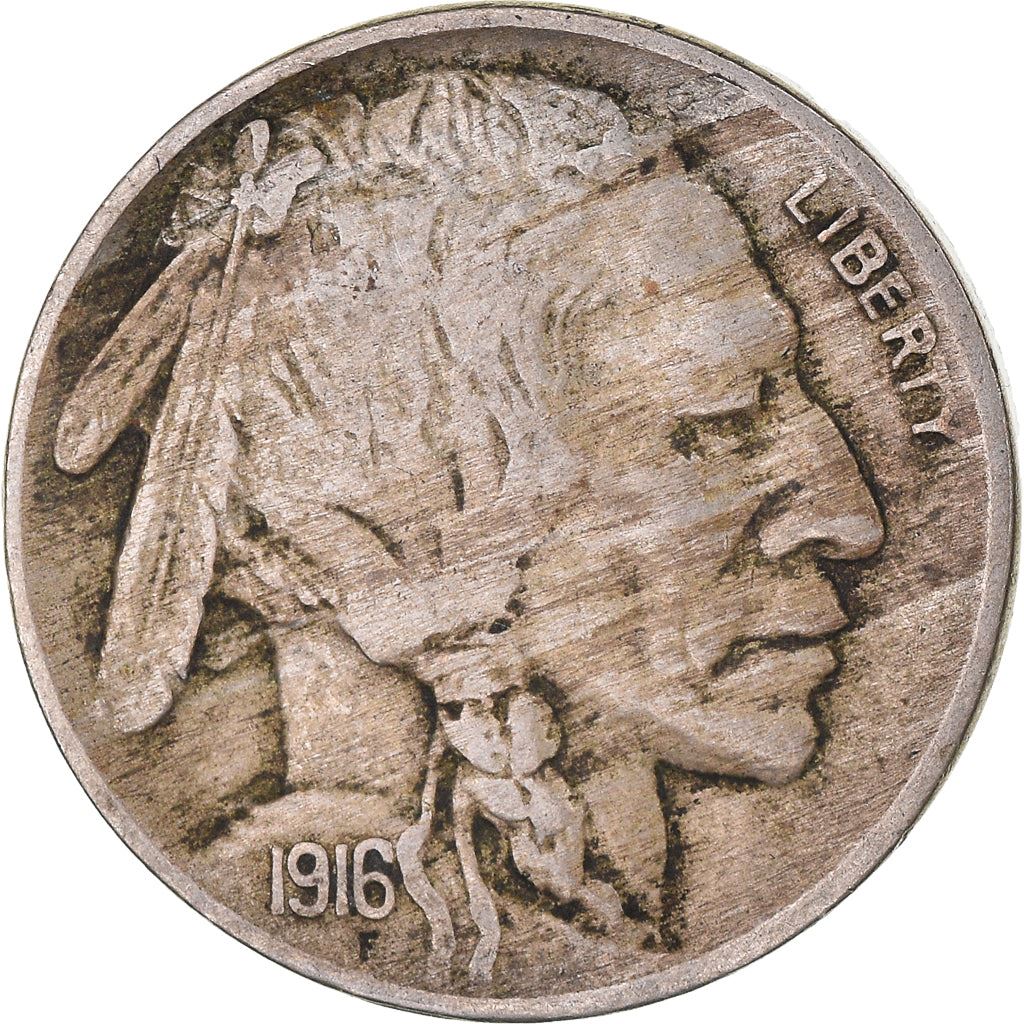 United States | American 5 Cents Coin | Cheyenne Chief | Bison | KM134 | 1913 - 1938