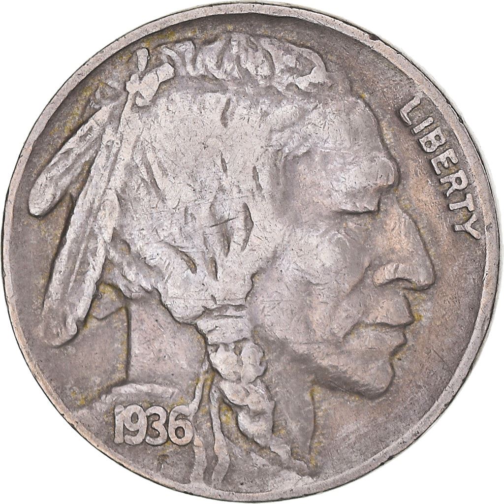 United States | American 5 Cents Coin | Cheyenne Chief | Bison | KM134 | 1913 - 1938