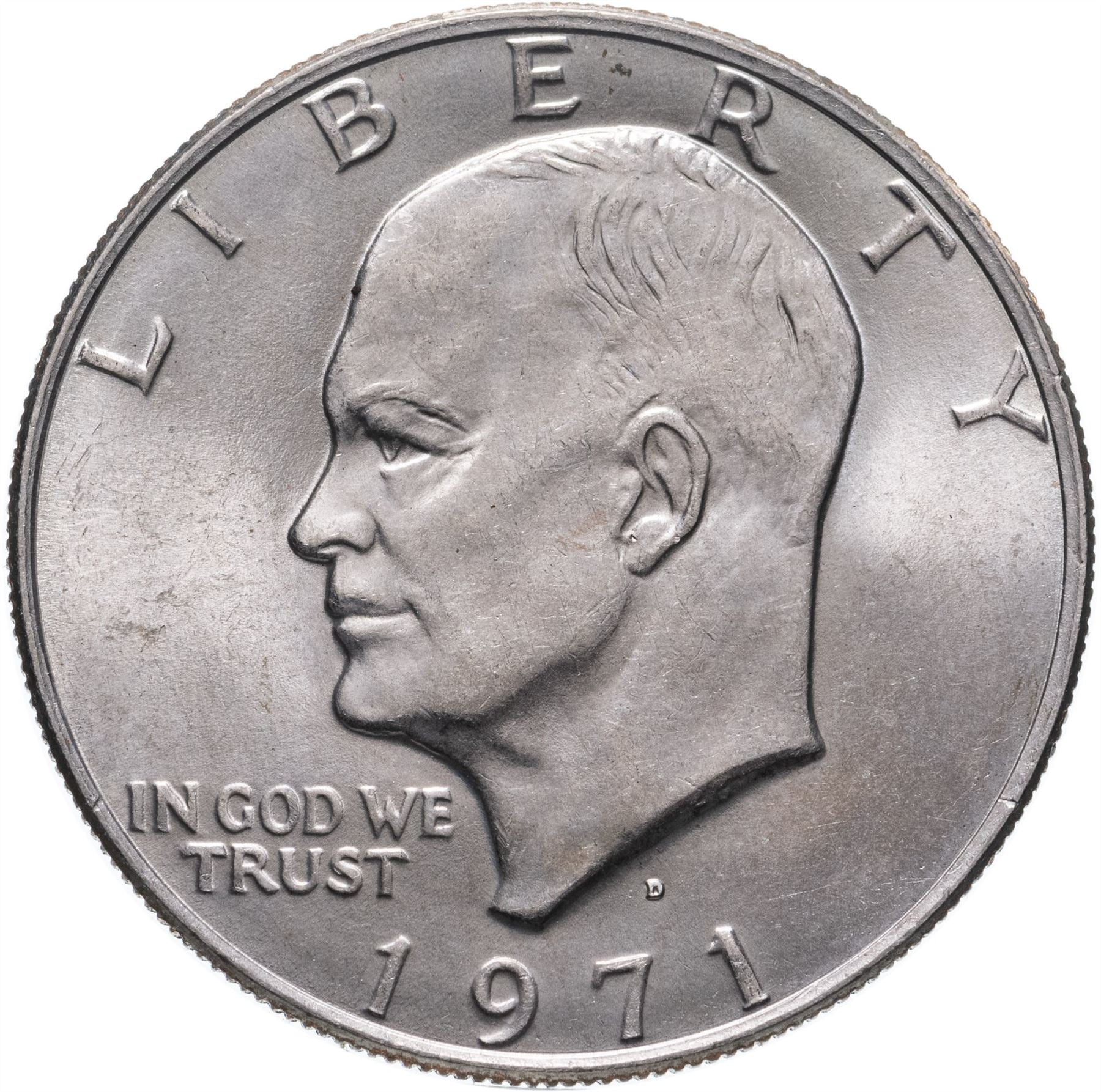 United States Coin American 1 Dollar | Dwight D. Eisenhower | Apollo 11 | KM203 | 1971 - 1978