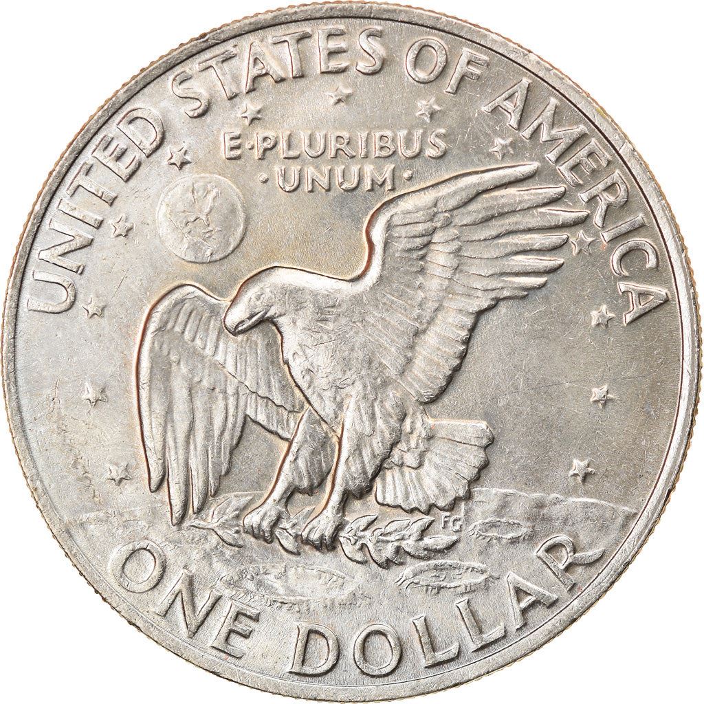 United States Coin American 1 Dollar | Dwight D. Eisenhower | Apollo 11 | KM203 | 1971 - 1978