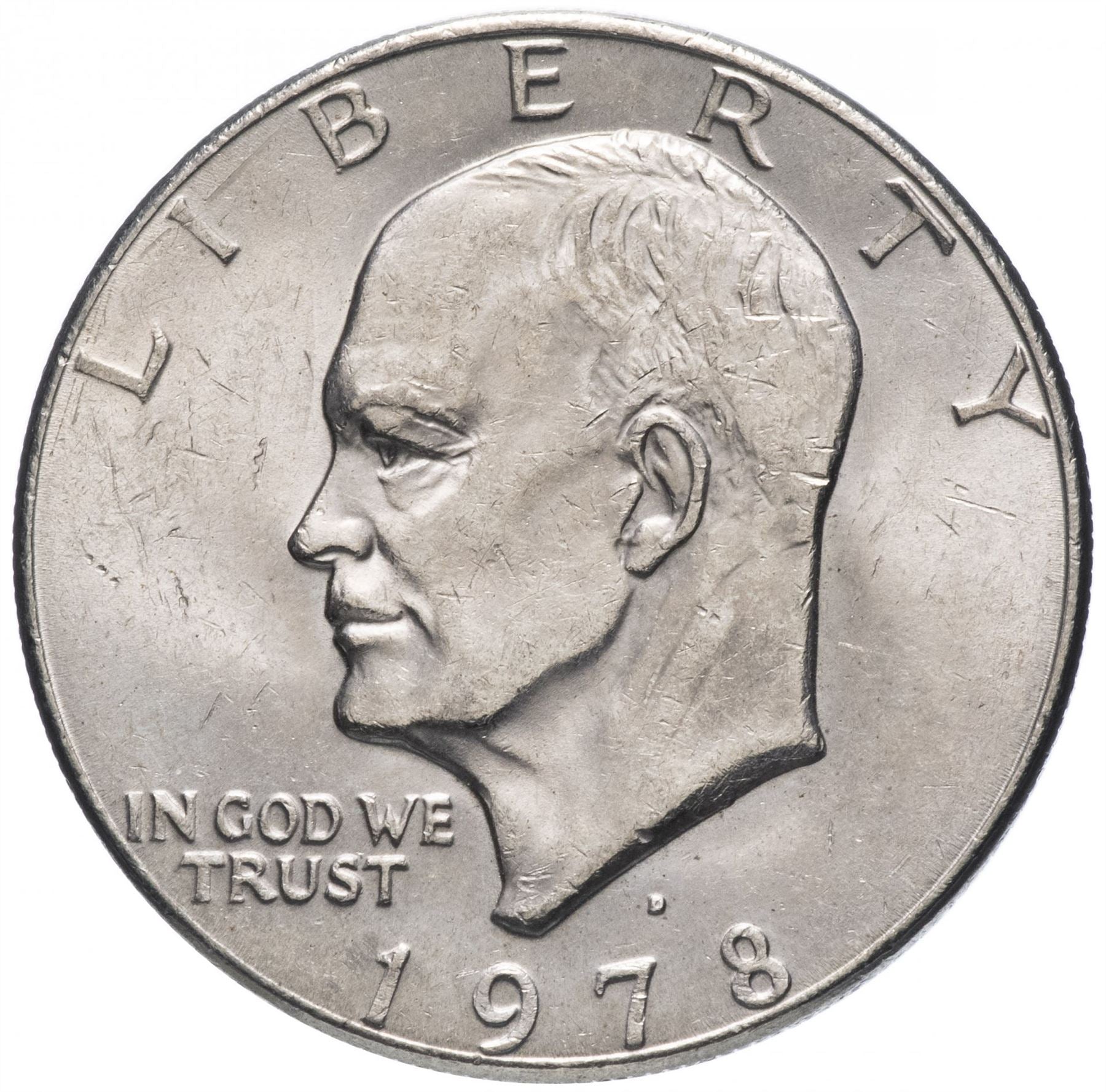 United States Coin American 1 Dollar | Dwight D. Eisenhower | Apollo 11 | KM203 | 1971 - 1978