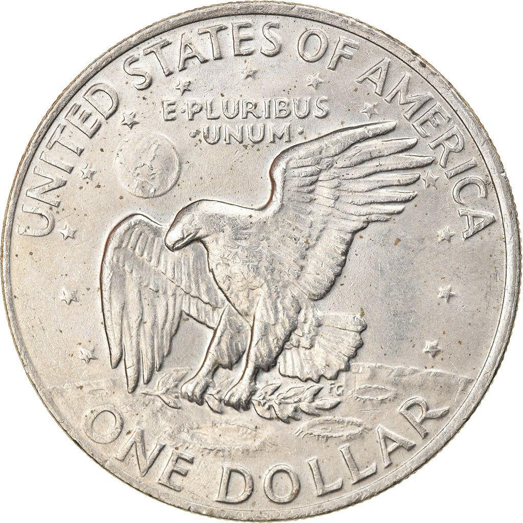 United States Coin American 1 Dollar | Dwight D. Eisenhower | Apollo 11 | KM203 | 1971 - 1978