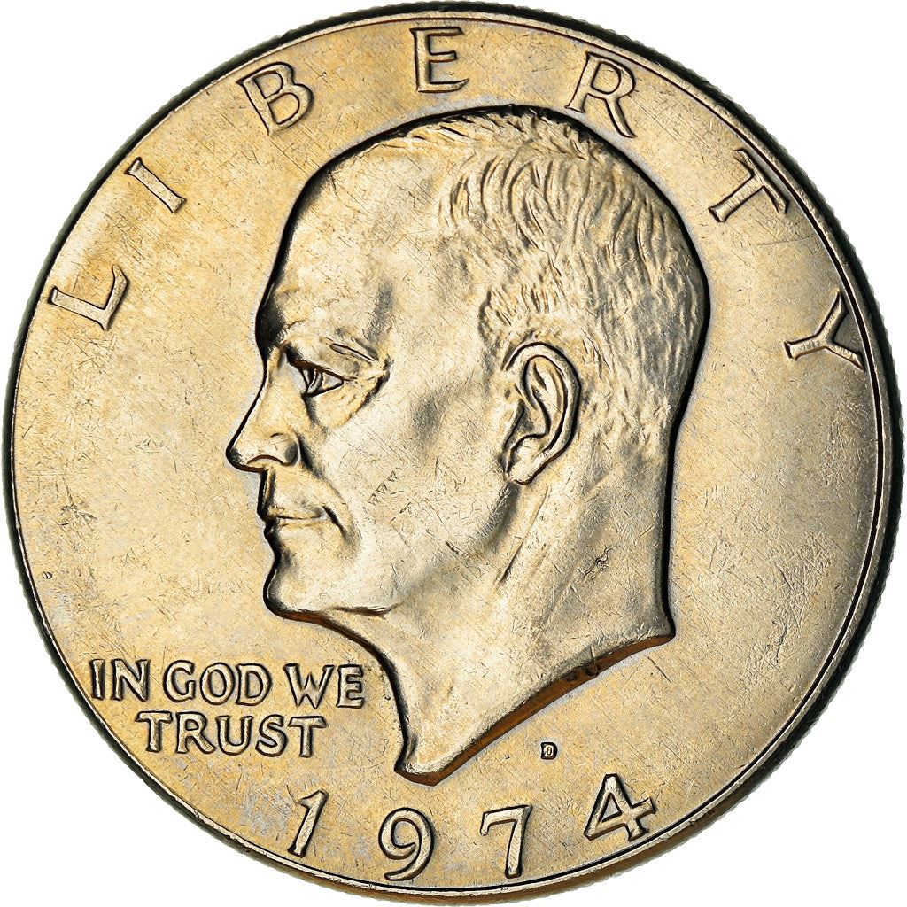 United States Coin American 1 Dollar | Dwight D. Eisenhower | Apollo 11 | KM203 | 1971 - 1978