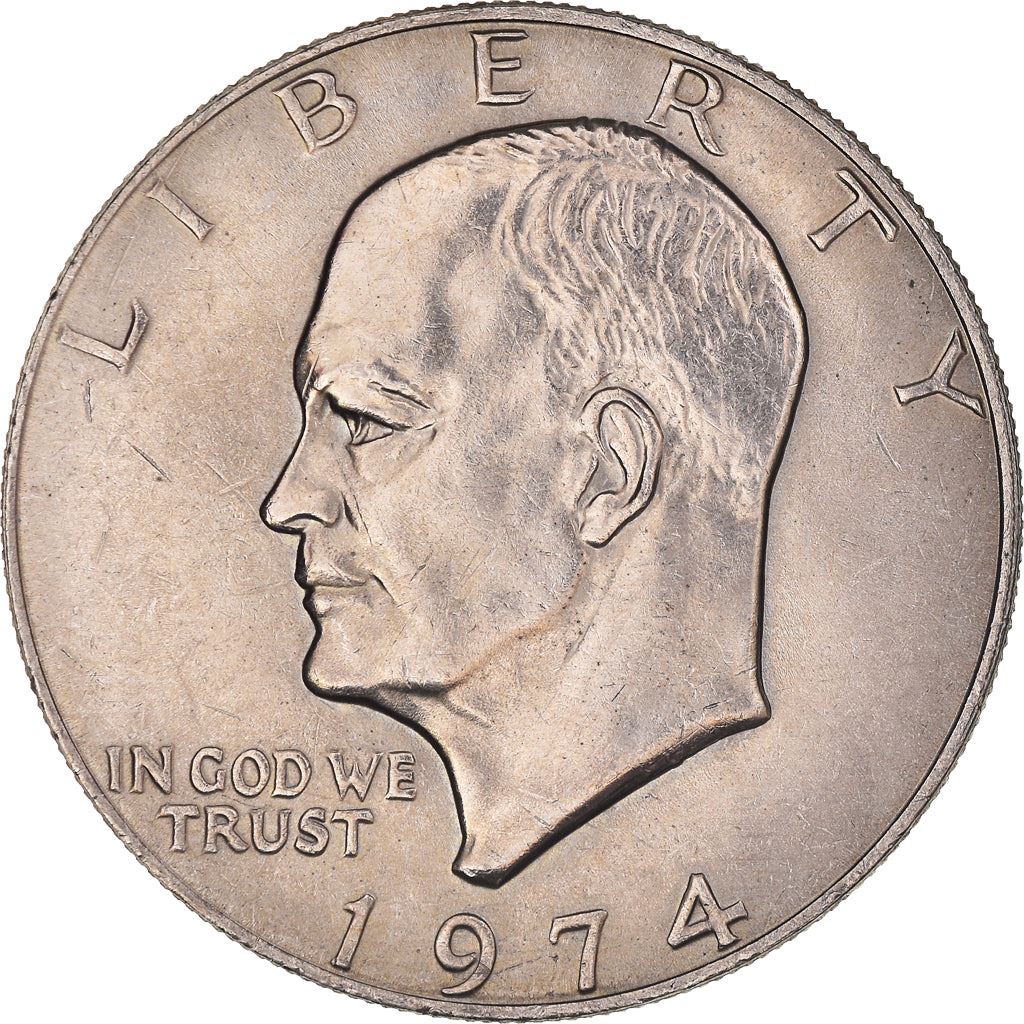 United States Coin American 1 Dollar | Dwight D. Eisenhower | Apollo 11 | KM203 | 1971 - 1978