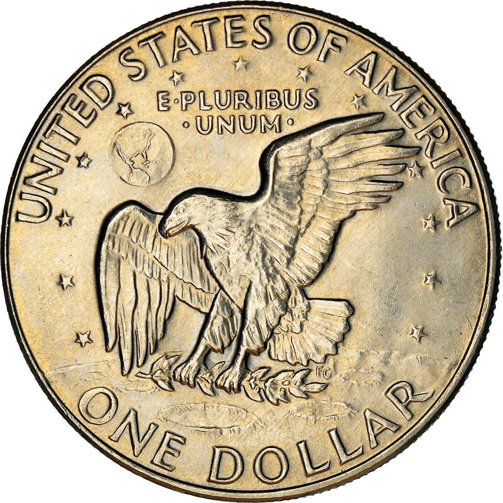 United States Coin American 1 Dollar | Dwight D. Eisenhower | Apollo 11 | KM203 | 1971 - 1978