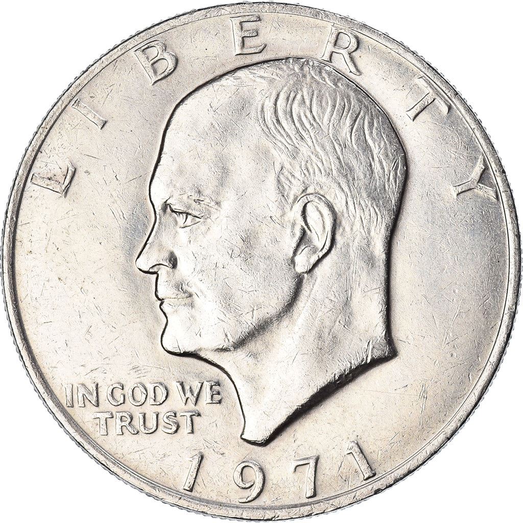 United States Coin American 1 Dollar | Dwight D. Eisenhower | Apollo 11 | KM203 | 1971 - 1978