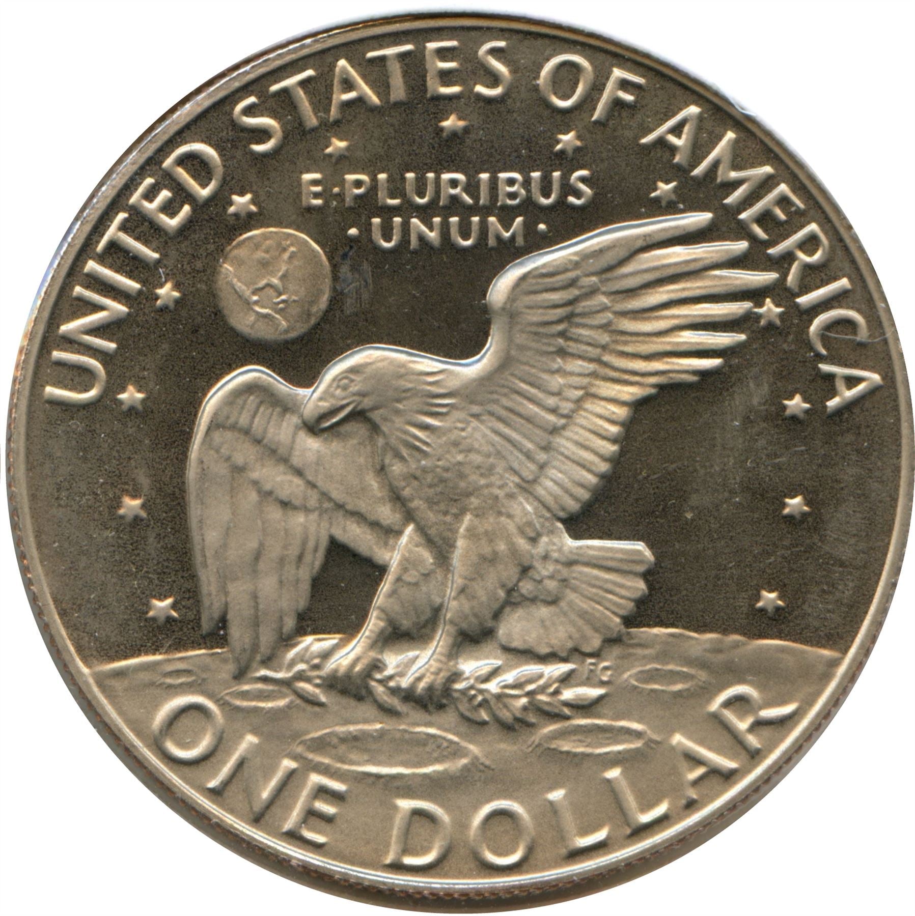 United States Coin American 1 Dollar | Dwight D. Eisenhower | Apollo 11 | KM203 | 1971 - 1978