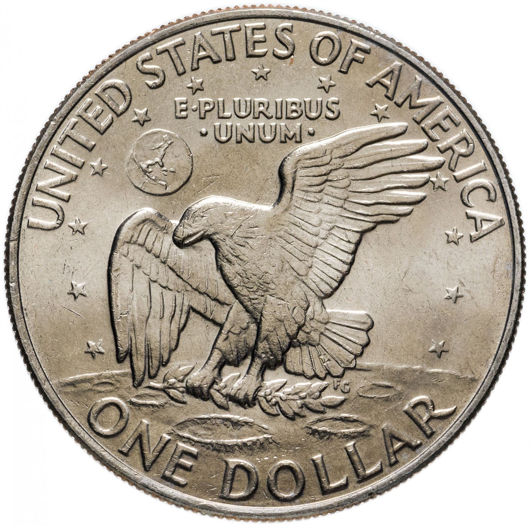 United States Coin American 1 Dollar | Dwight D. Eisenhower | Apollo 11 | KM203 | 1971 - 1978