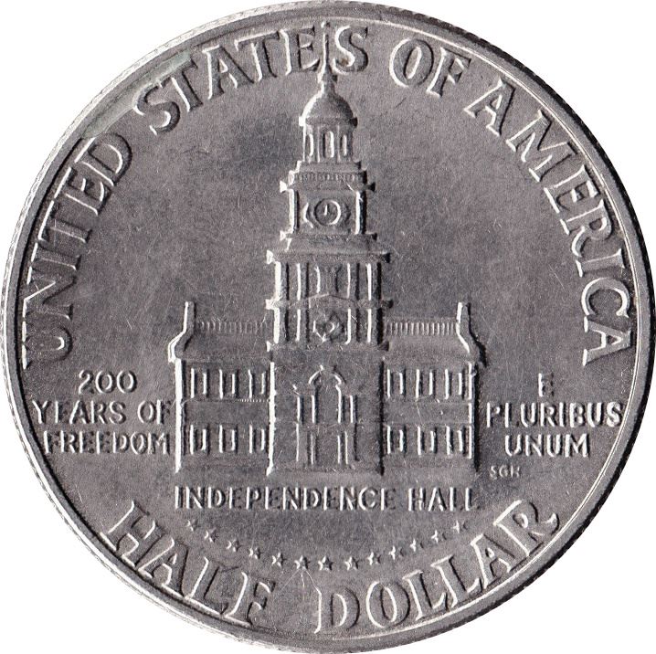 United States Coin American ½ Dollar | Kennedy Half Dollar | Bicentennial | KM205 | 1976