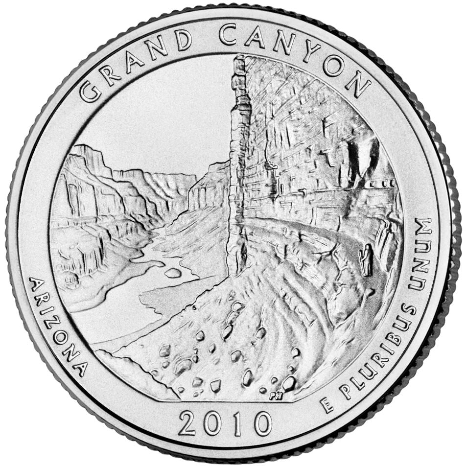 United States Coin American ¼ Dollar | George Washington | Grand Canyon | Nankoweap Delta | Marble Canyon | KM472 | 2010