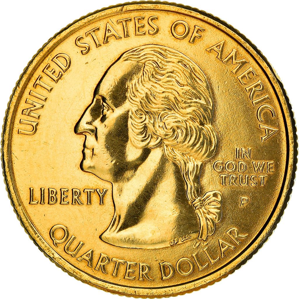 United States Coin American ¼ Dollar | George Washington | Kansas | Buffalo | Sunflower | KM373 | 2005