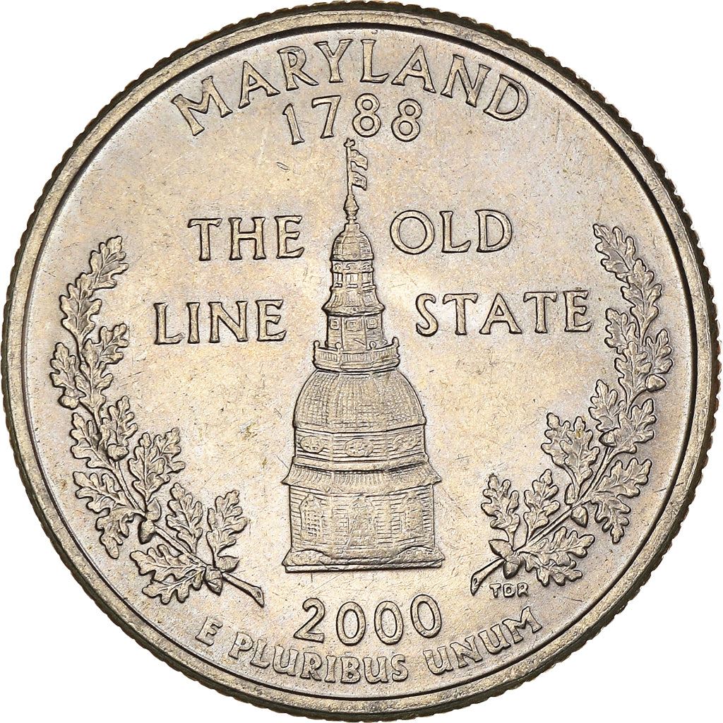 United States Coin American ¼ Dollar | George Washington | Maryland Statehouse | KM306 | 2000