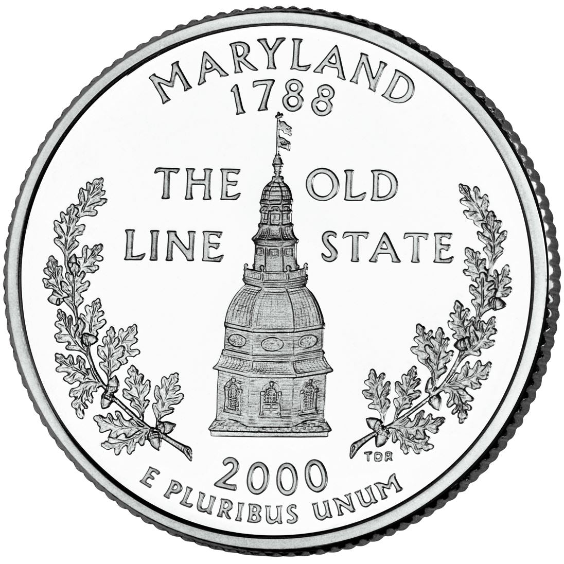 United States Coin American ¼ Dollar | George Washington | Maryland Statehouse | KM306 | 2000