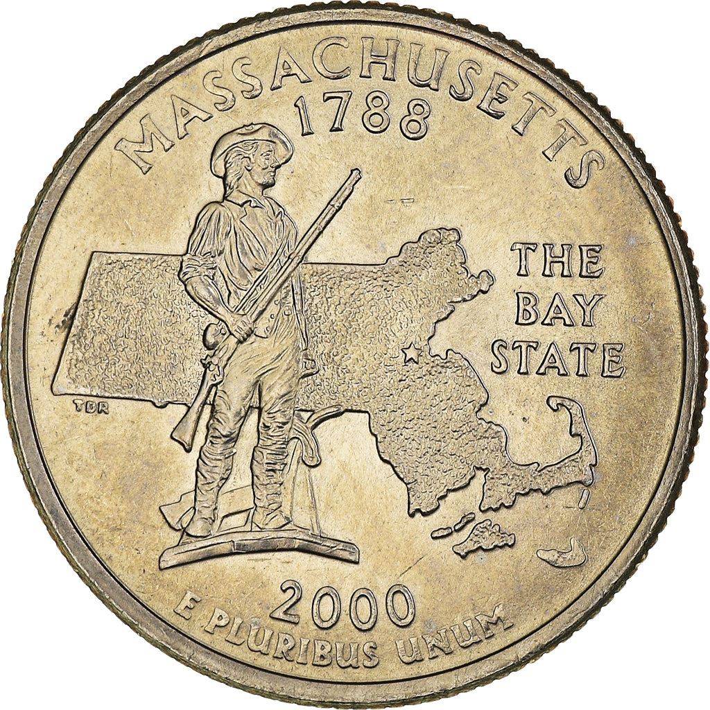 United States Coin American ¼ Dollar | George Washington | Minuteman Starue | KM305 | 2000