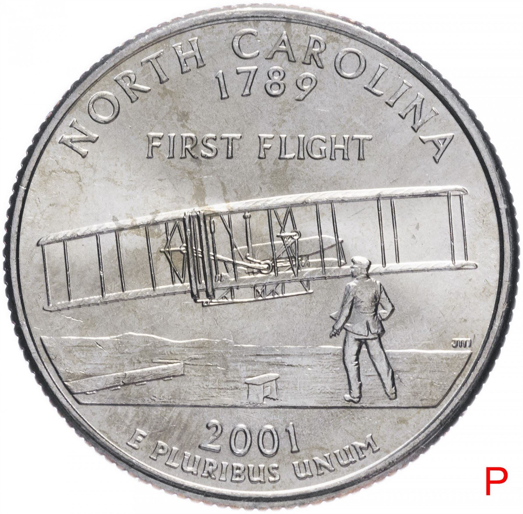 United States Coin American ¼ Dollar | George Washington | North Carolina | Wright Brothers | KM319 | 2001