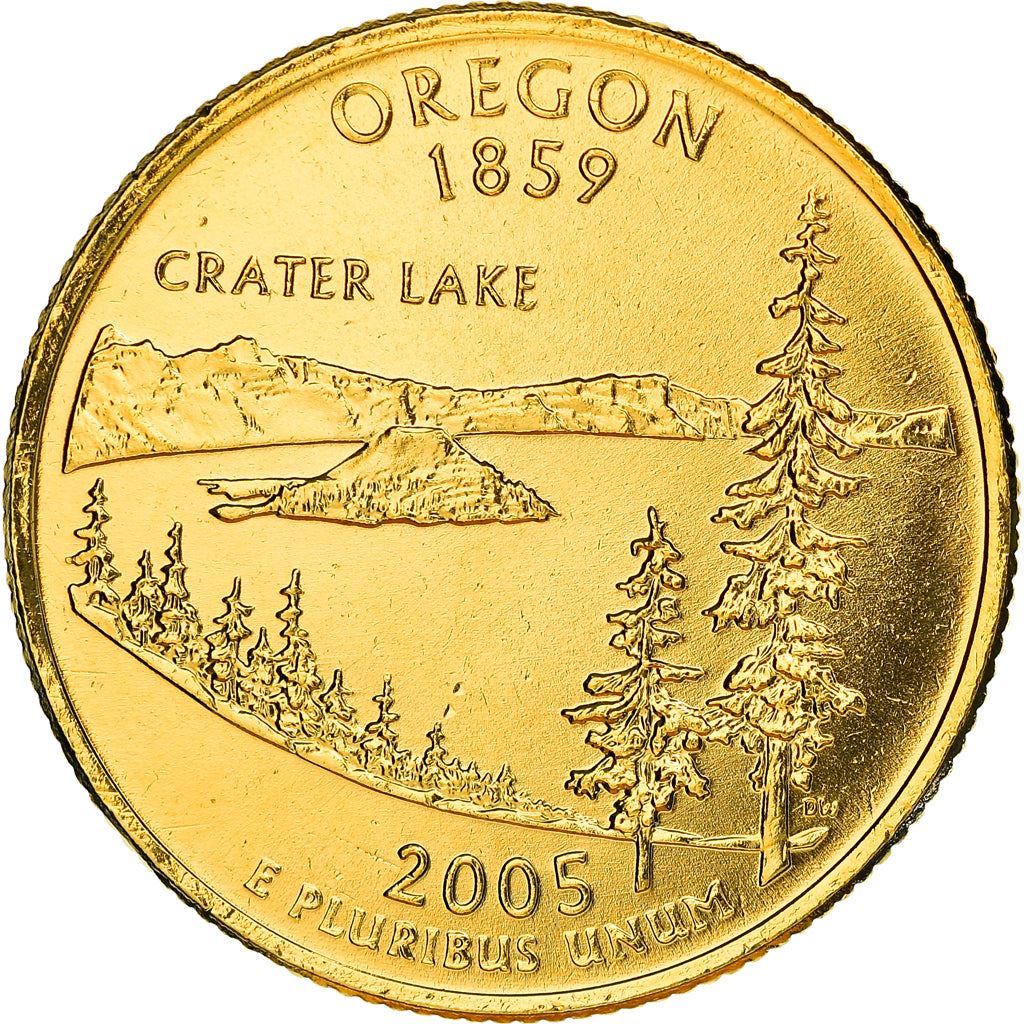 United States Coin American ¼ Dollar | George Washington | Oregon | Crater Lake | KM372 | 2005