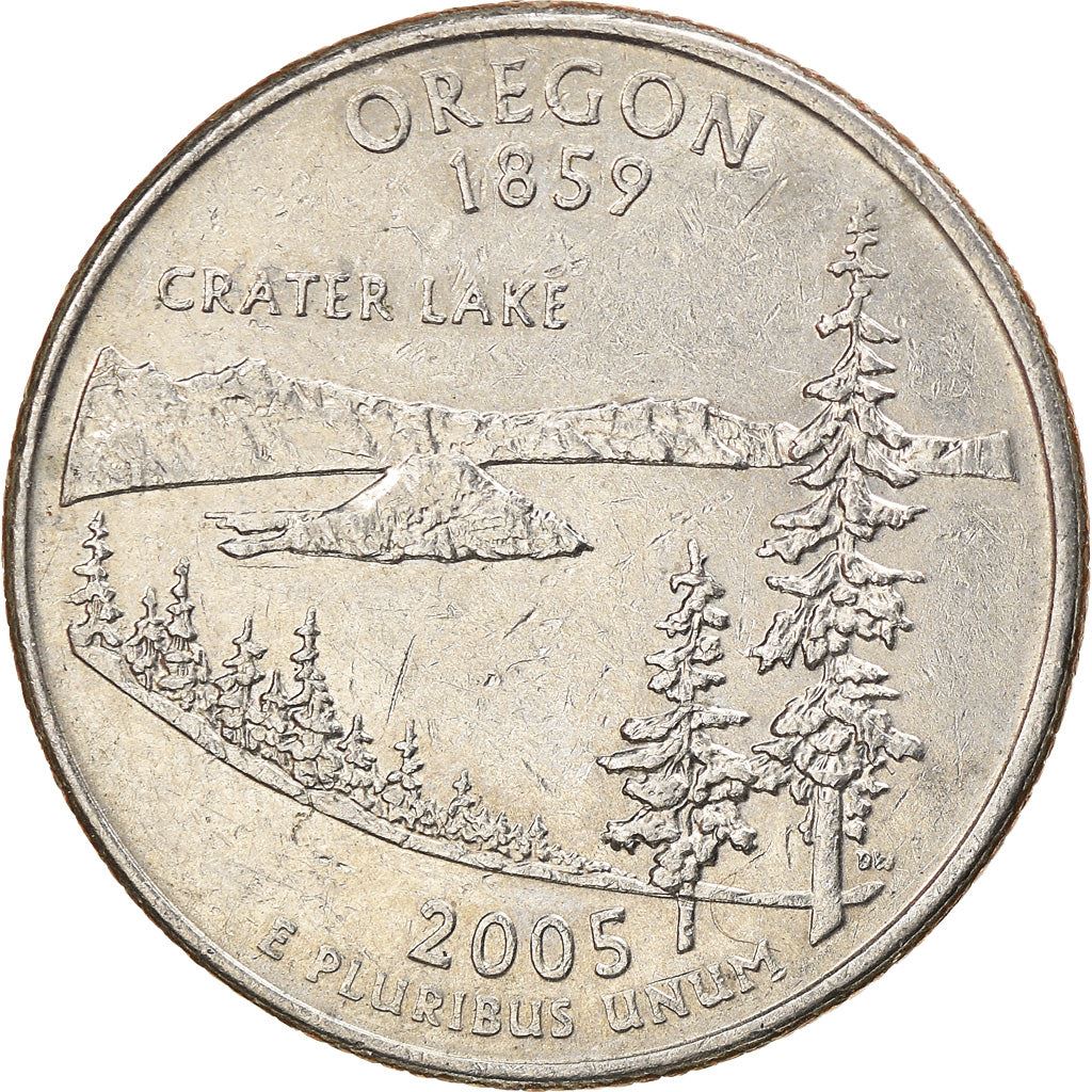 United States Coin American ¼ Dollar | George Washington | Oregon | Crater Lake | KM372 | 2005