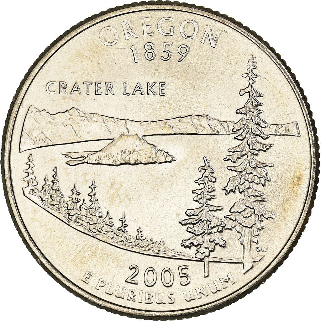 United States Coin American ¼ Dollar | George Washington | Oregon | Crater Lake | KM372 | 2005