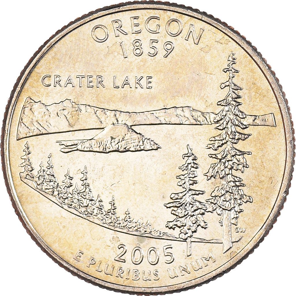 United States Coin American ¼ Dollar | George Washington | Oregon | Crater Lake | KM372 | 2005