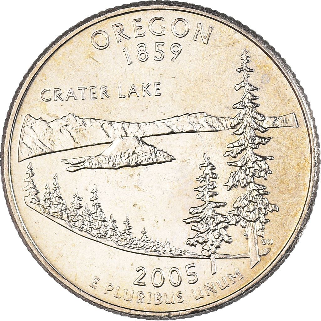 United States Coin American ¼ Dollar | George Washington | Oregon | Crater Lake | KM372 | 2005