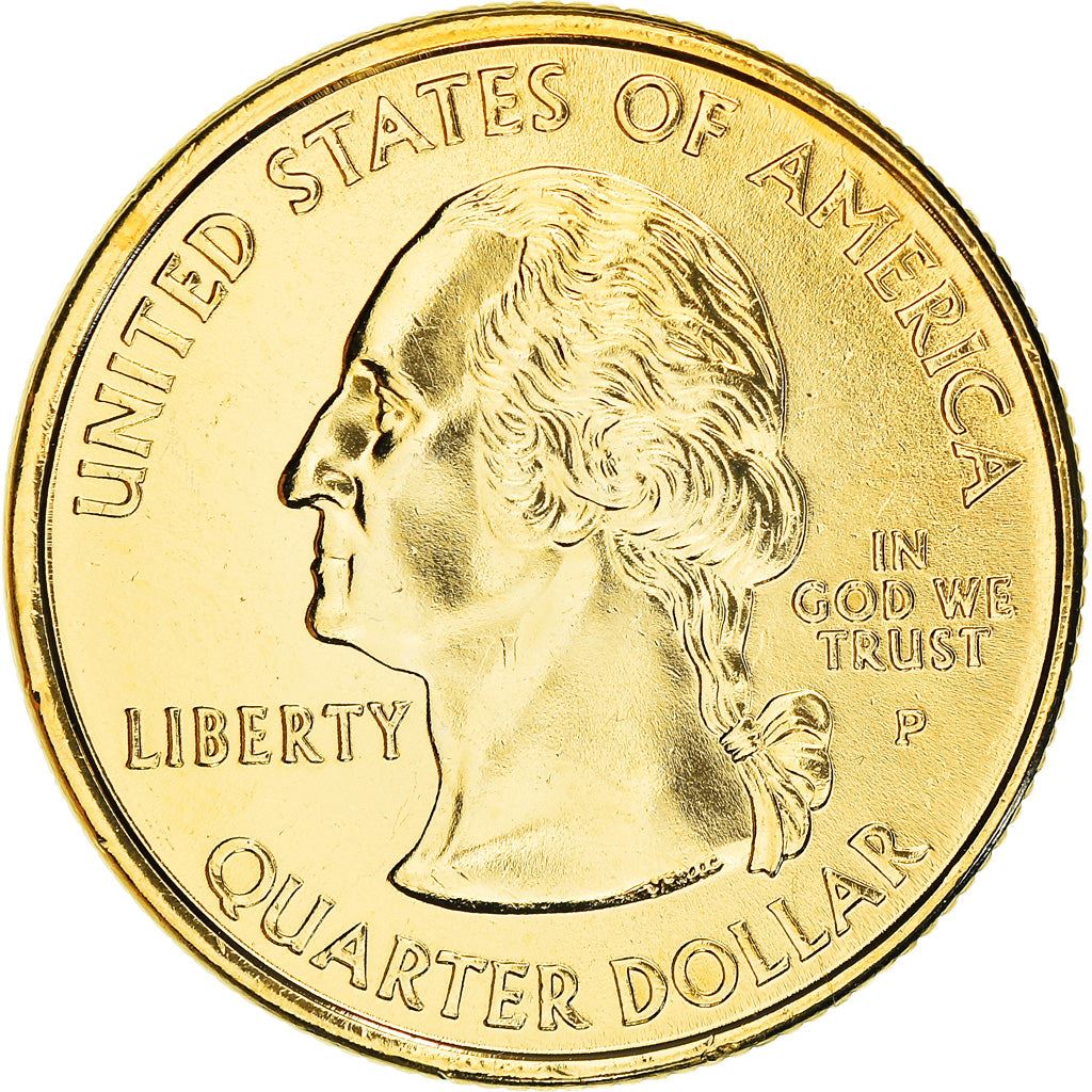 United States Coin American ¼ Dollar | George Washington | Yellow Jessamine | Palmetto Tree | KM307 | 2000