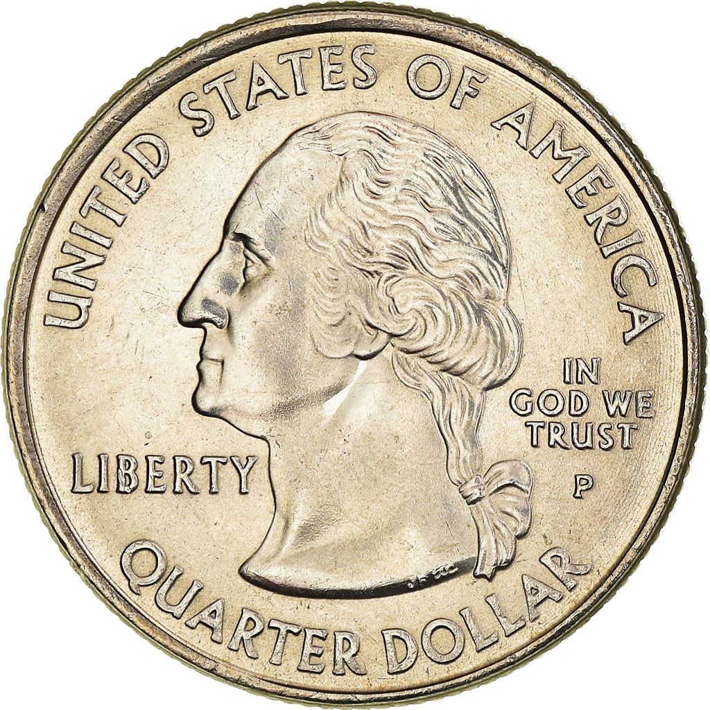 United States Coin American ¼ Dollar | George Washington | Yellow Jessamine | Palmetto Tree | KM307 | 2000