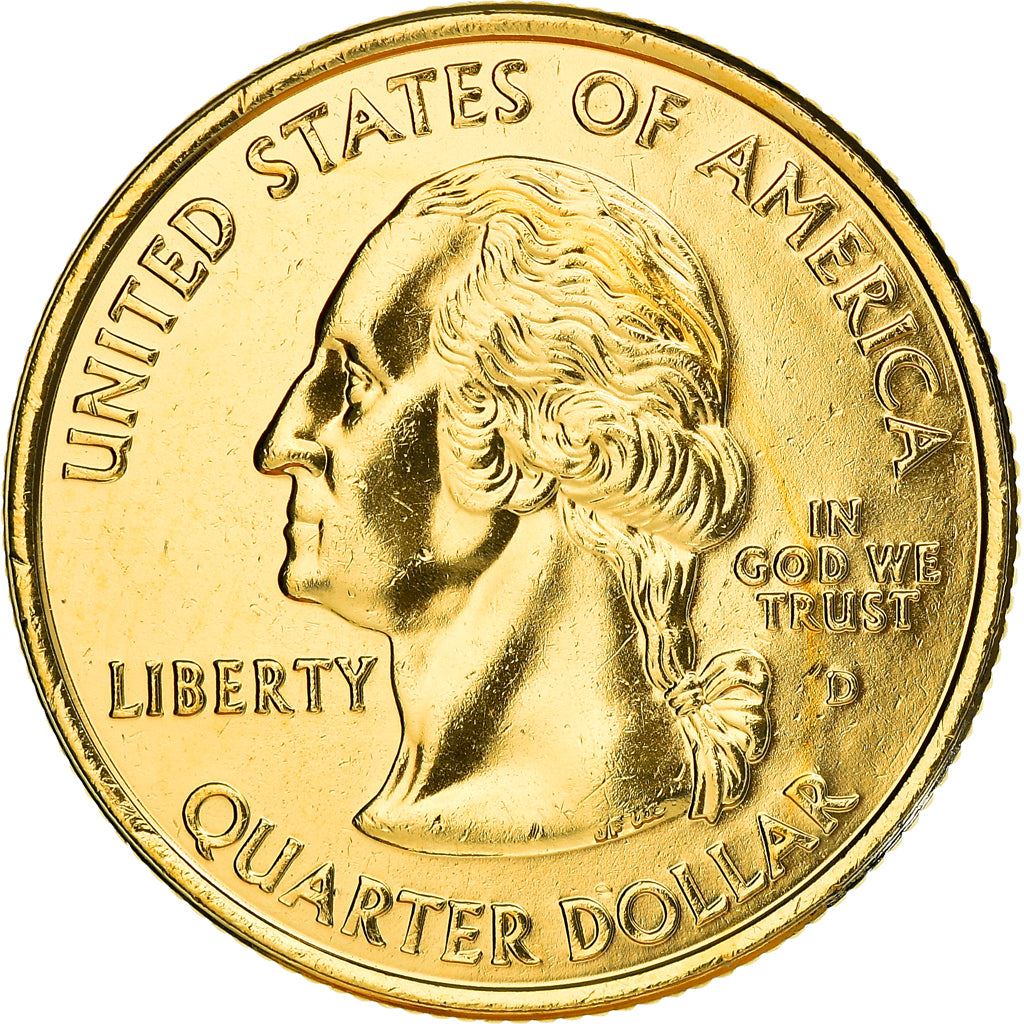 United States Coin American ¼ Dollar | New York | George Washington | Statue of Liberty | KM318 | 2001