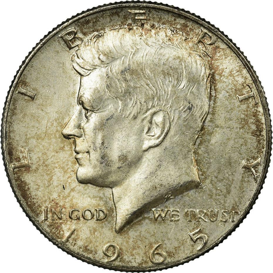 United States Coin American Half Dollar | John Fitzgerald Kennedy | Presidential Seal | KM202a | 1965 - 1970