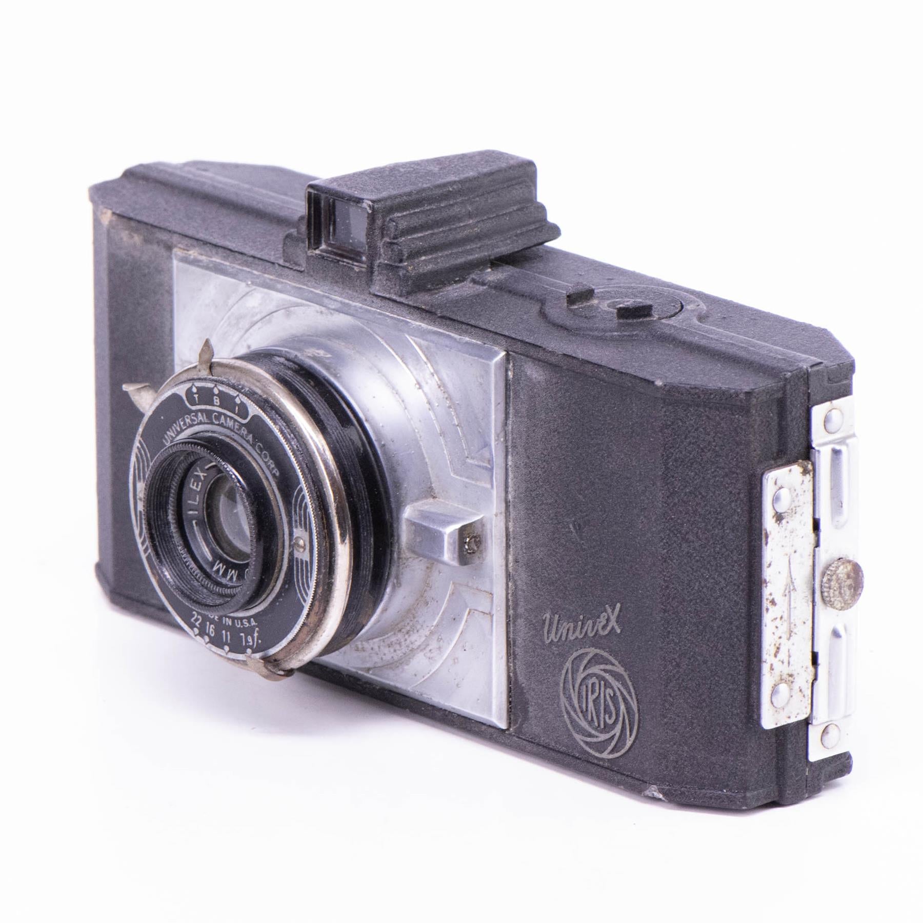 Univex Iris Camera | Ilex Vitar 50mm lens | Cast metal | United States | 1938