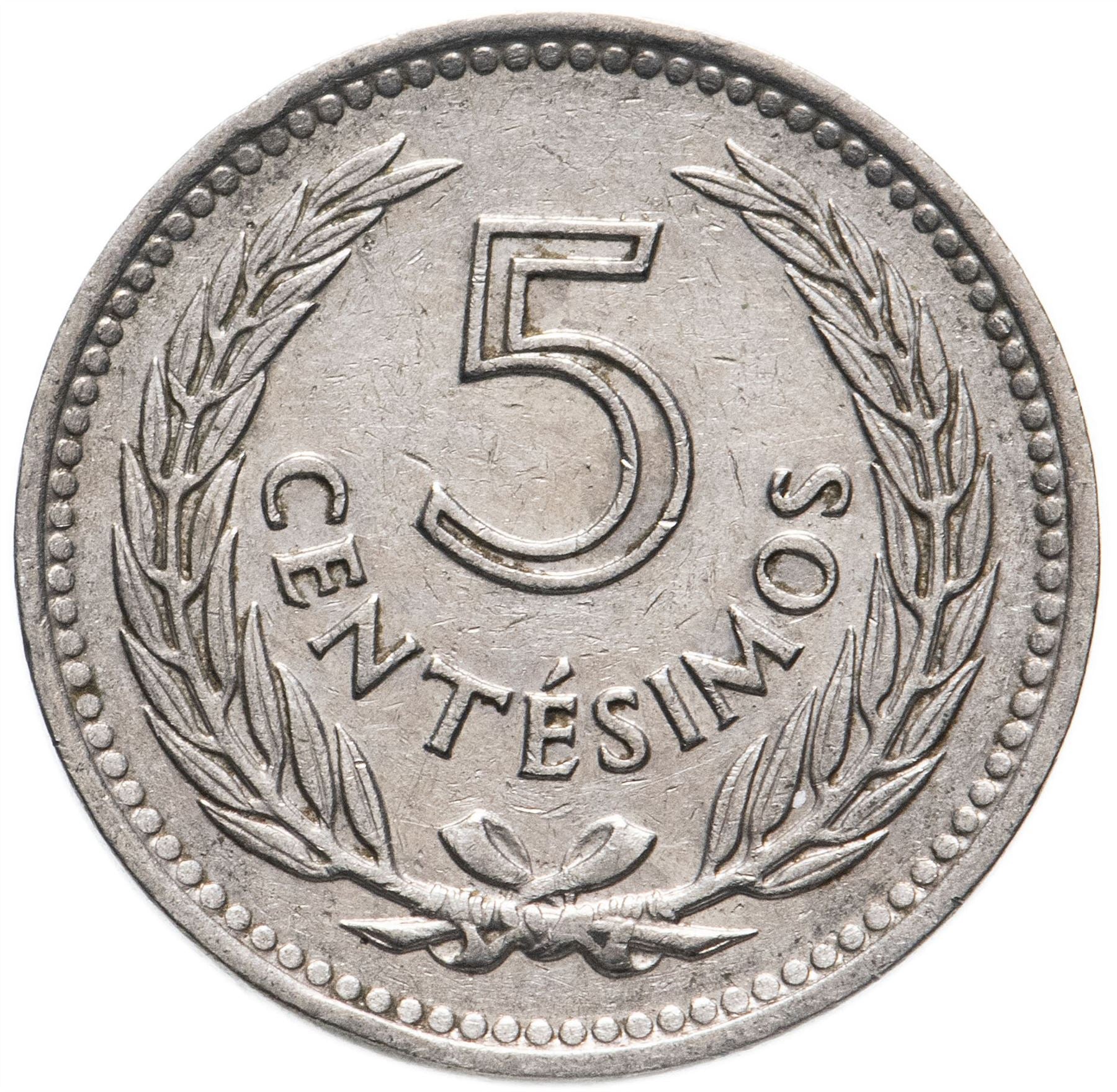 Uruguay Coin 	Uruguayan 5 Centésimos | Jose Gervasio Artigas | KM34 | 1953