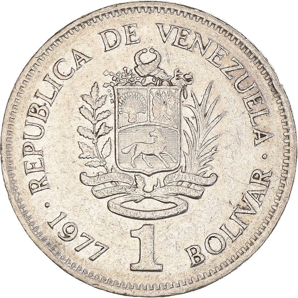 Venezuela | 1 Bolivar Coin | Palomo Horse | Simon Bolivar | KM52 | 1977 - 1986