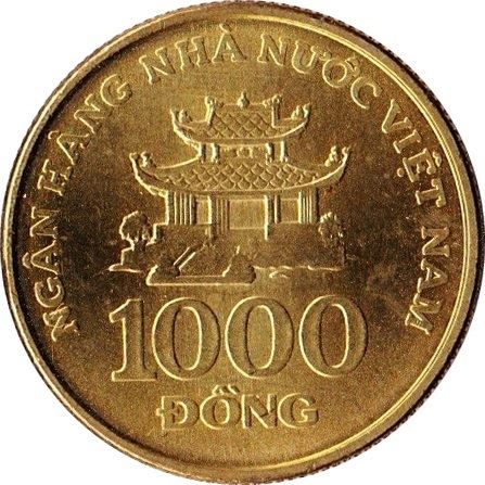 Vietnam | 1000 Dong Coin | Pagoda | KM72 | 2003