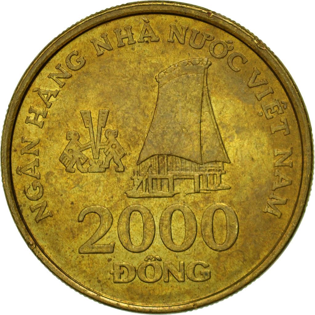 Vietnam | 2000 Dong Coin | Stilt House | KM75 | 2003