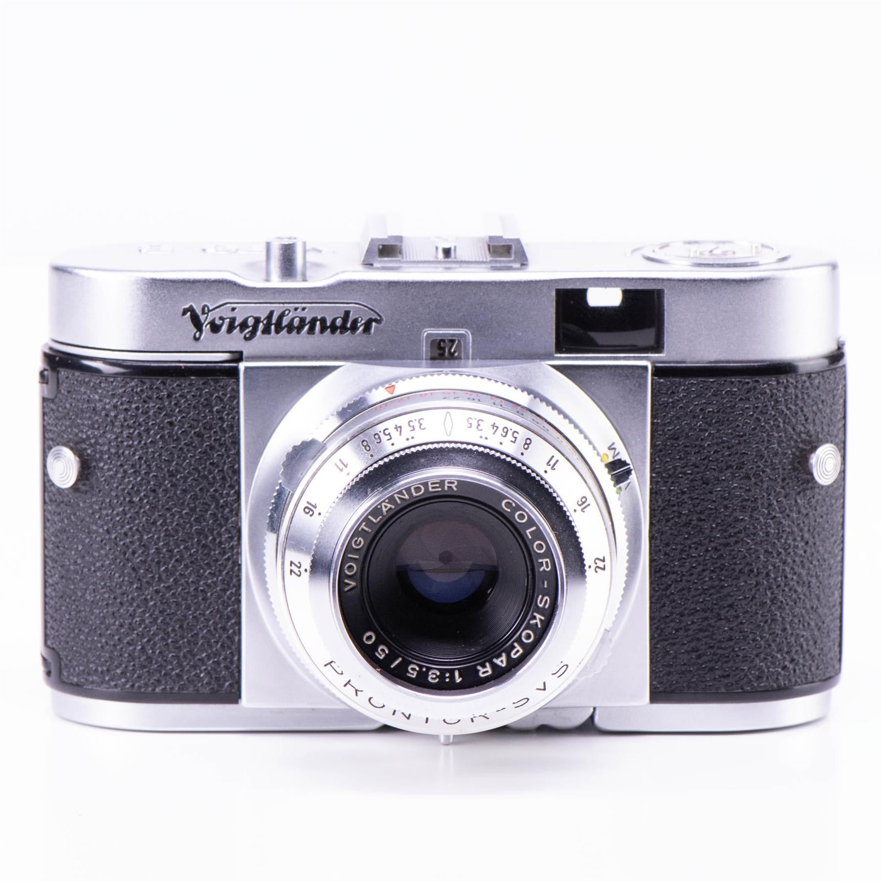 Voigtlander Vito B Camera | 50mm f3.5 | White | Germany | 1954 | Not working