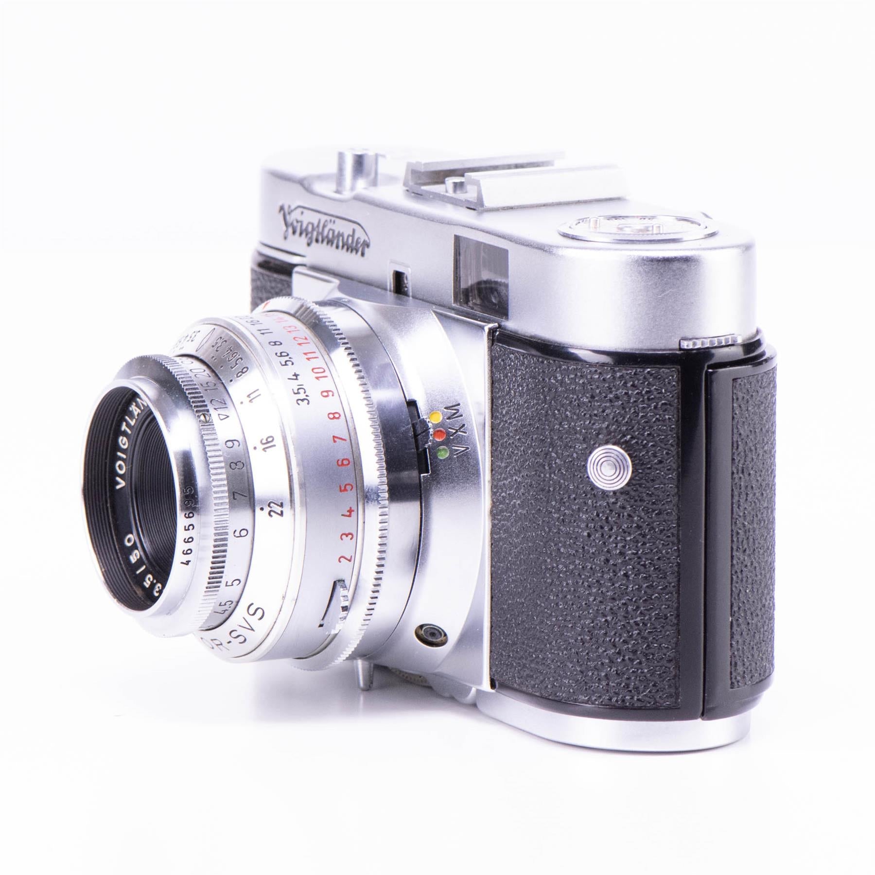 Voigtlander Vito B Camera | 50mm f3.5 | White | Germany | 1954 | Not working