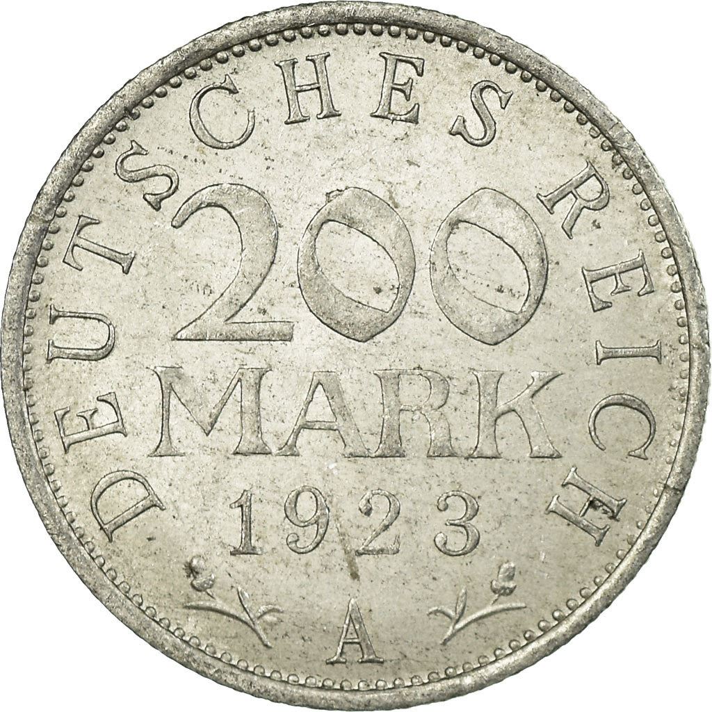 Weimar Republic 200 mark Coin | German Reich | KM35 | 1923