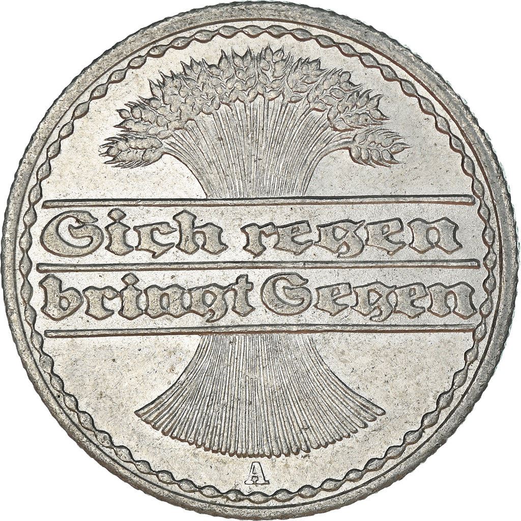 Weimar Republic 50 Pfennig Coin | German Reich | KM27 | 1919 - 1922