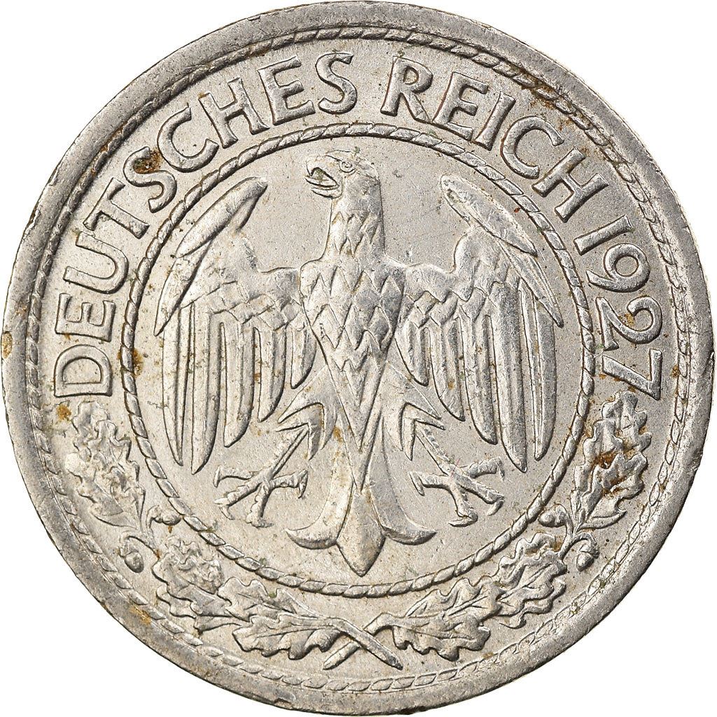 Weimar Republic | 50 Reichspfennig Coin | German Reich | KM49 | 1927 - 1938