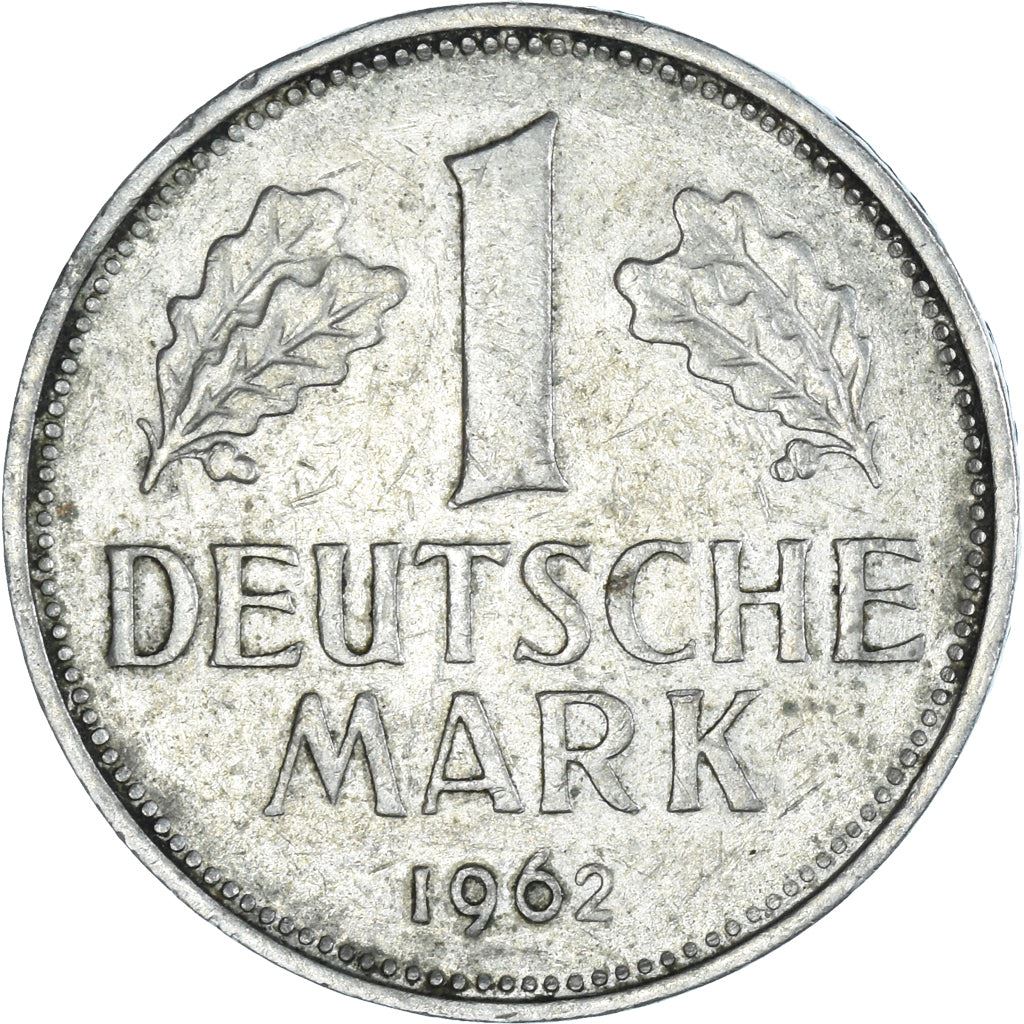 West German 1 Deutsche Mark Coin | KM110 | 1950 - 2001